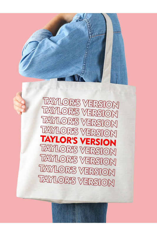 Taylor Swift Taylor's Version Tote Bag Bez Çanta