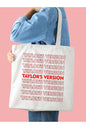 Taylor Swift Taylor's Version Tote Bag Bez Çanta