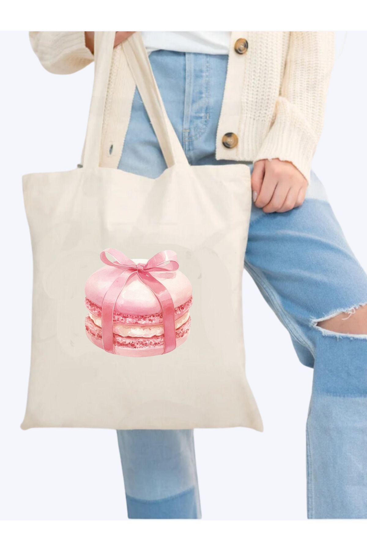 Y2K Bows Coquette Pinterest Kurdeleler Retro Unisex Bez Çanta Tote Bag