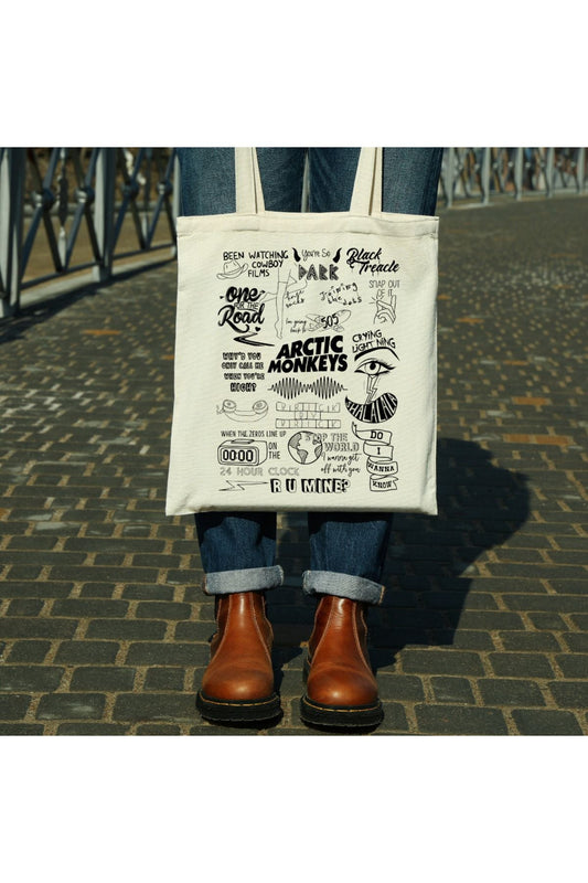 Tote Bag krem kanvas çanta %100 pamuk 35x40 cm tote bag