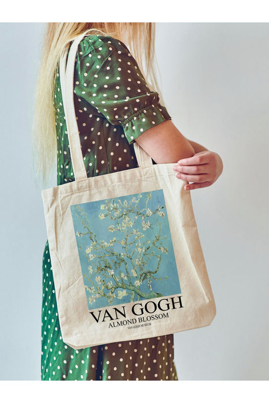 Van Gogh Almond Blossom Tote Bag Bez Çanta