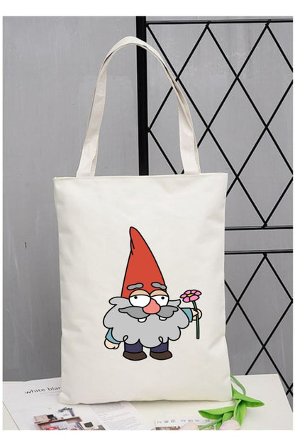 Gnome Cüce Tasarım Tote Bag Bez Çanta