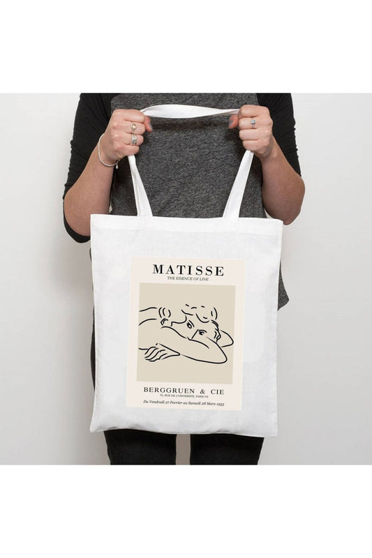 Matisse, The Essence of Line Kalın İç göstermez Tote Bag Bez Çanta