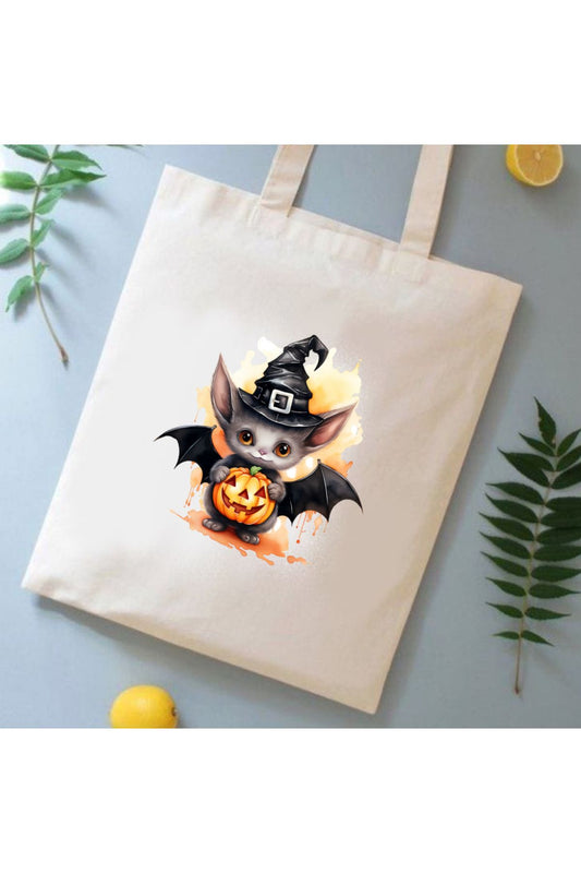 Halloween Cadılar Bayramı Balkabağı Tote Bag Bez Çanta