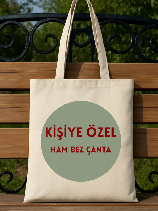 Tote Bag krem kanvas çanta %100 pamuk 35x40 cm tote bag