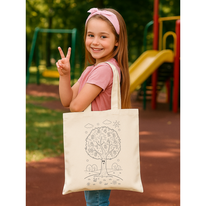 Tote Bag krem kanvas çanta %100 pamuk 35x40 cm tote bag