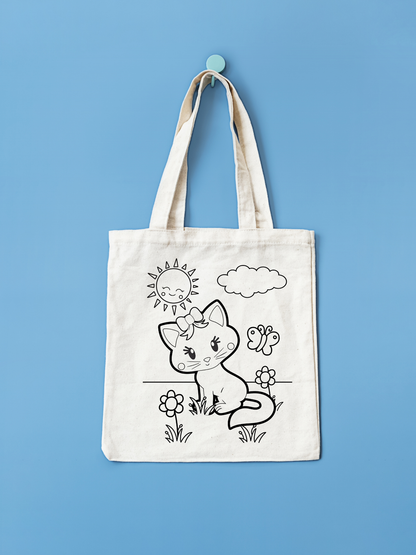 Tote Bag krem kanvas çanta %100 pamuk 35x40 cm tote bag
