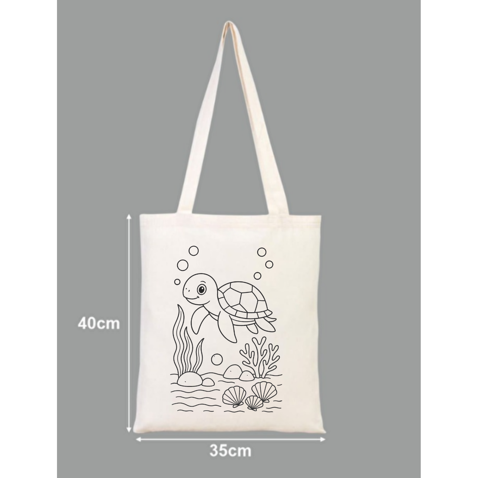 Tote Bag krem kanvas çanta %100 pamuk 35x40 cm tote bag