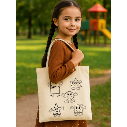 Tote Bag krem kanvas çanta %100 pamuk 35x40 cm tote bag
