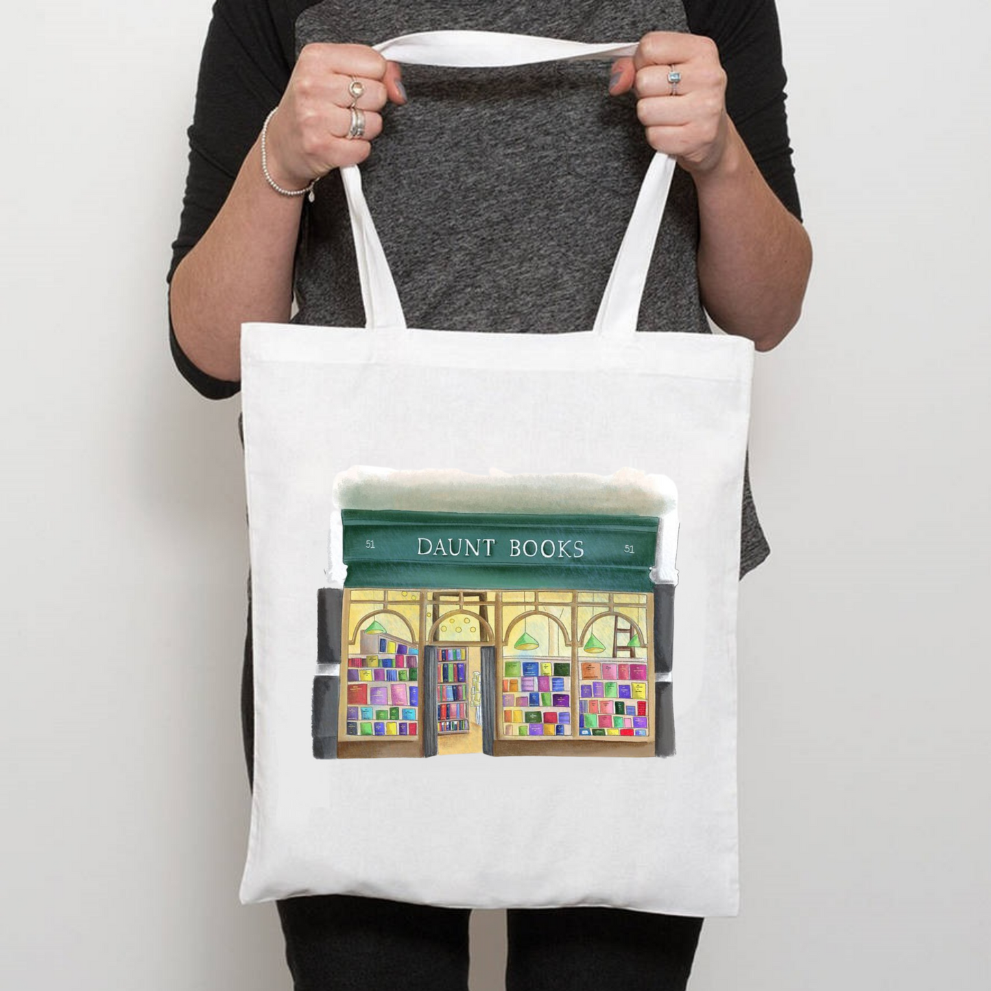 Daunt Books Kalın İç Göstermez Tote Bag Bez Çanta