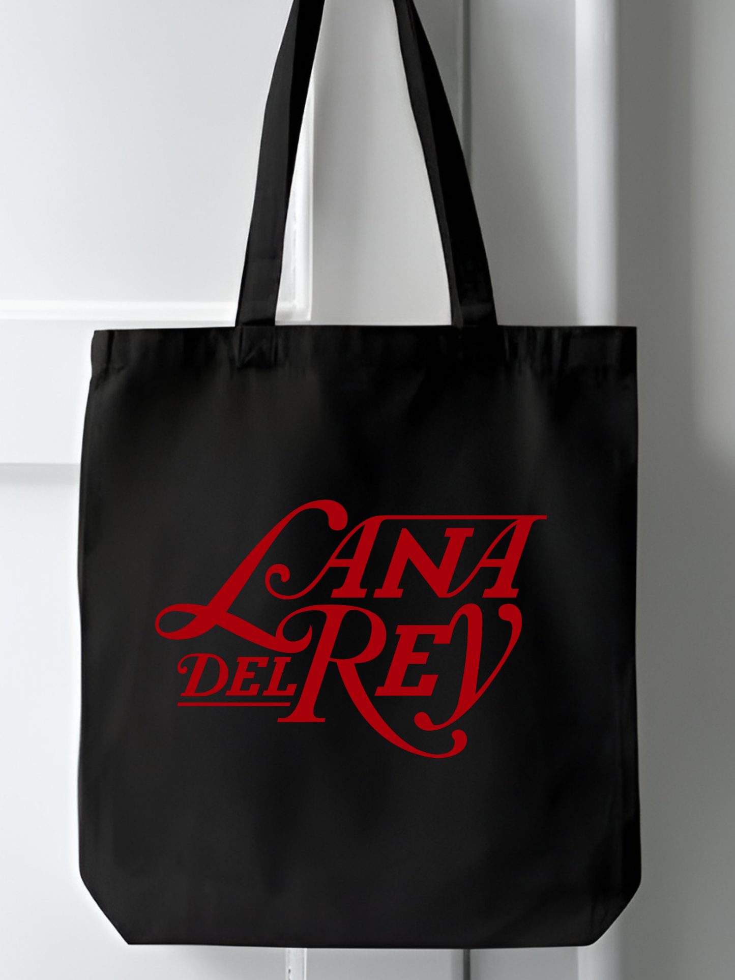 Lana Del Rey Tasarım Kalın Siyah Kanvas Bez Tote Bag Kanvas Omuz Çantası, Shopper Bag