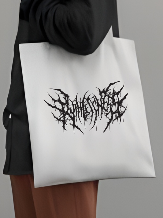 Gothic Tarz, Gotik Tasarım tasarımlı %100 pamuk ham bez çanta. 35x40 cm dayanıklı, çevre dostu, günlük kullanım ve hediye için ideal tote bag modeli.