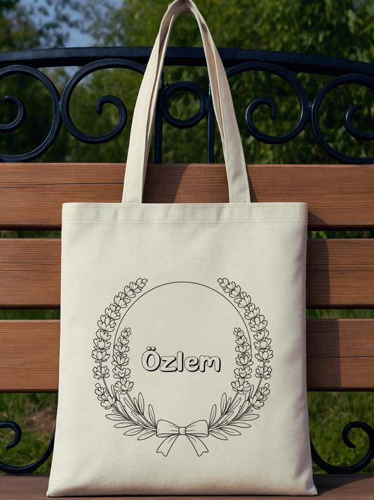 Lavanta İsimli İsme Özel Çanta