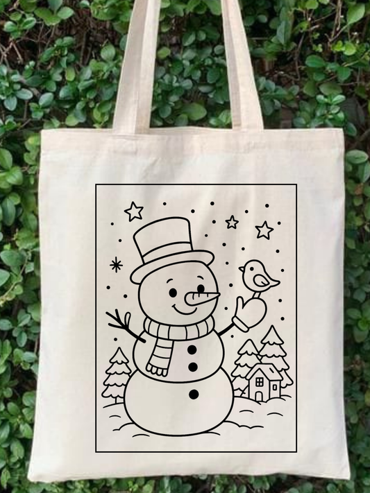 Çorapta Ayı Boyama Çantasi Anaokulu Çocuk Etkinlik Boyama tasarımlı krem kanvas çanta. %100 pamuk, 35x40 cm doğal tote bag. 