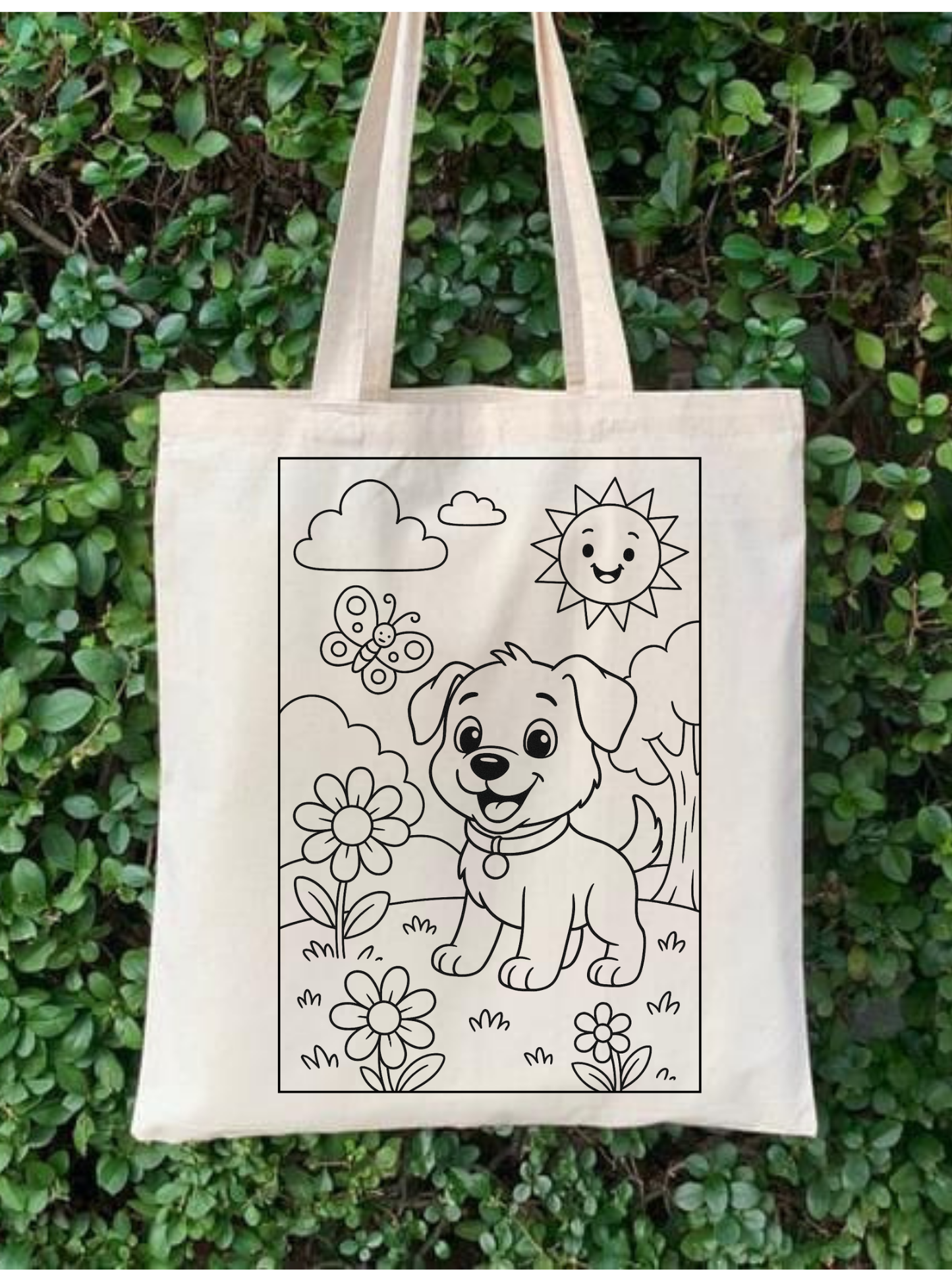 Köpek temalı Boyama Çantası