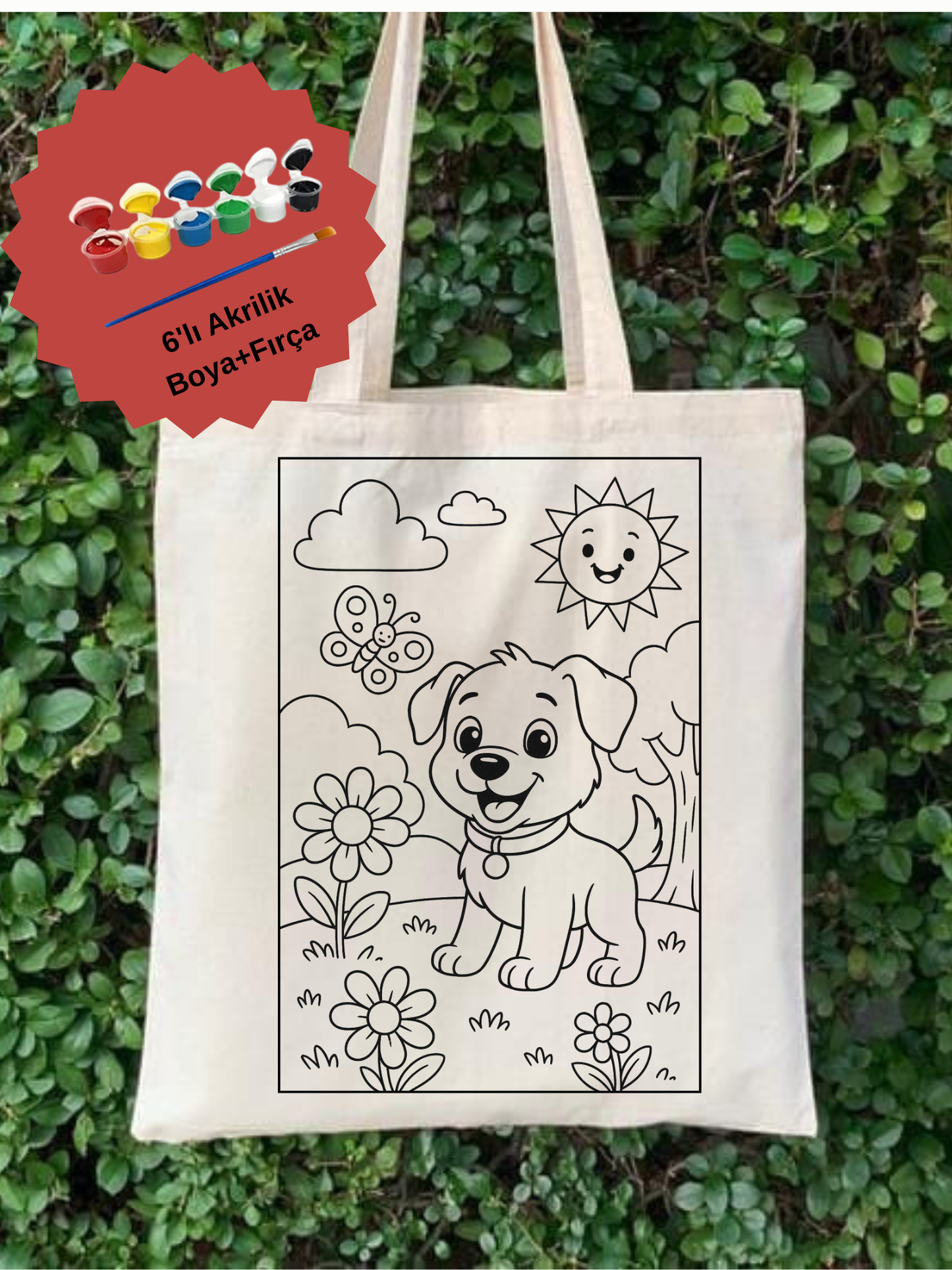 Köpek Boyama Çanta Seti