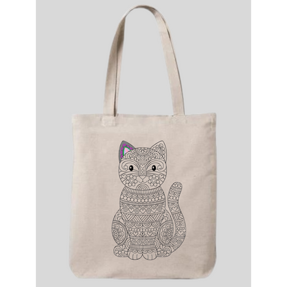 Tote Bag krem kanvas çanta %100 pamuk 35x40 cm tote bag