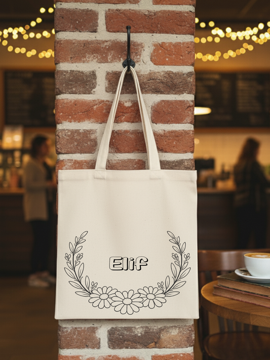 Kır Çiçeği İsme Özel Çanta