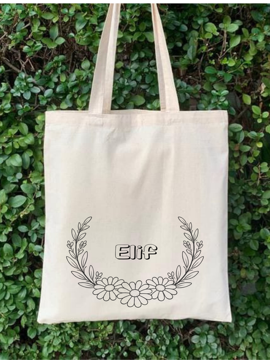 Kır Çiçeği İsimli Bez Çanta