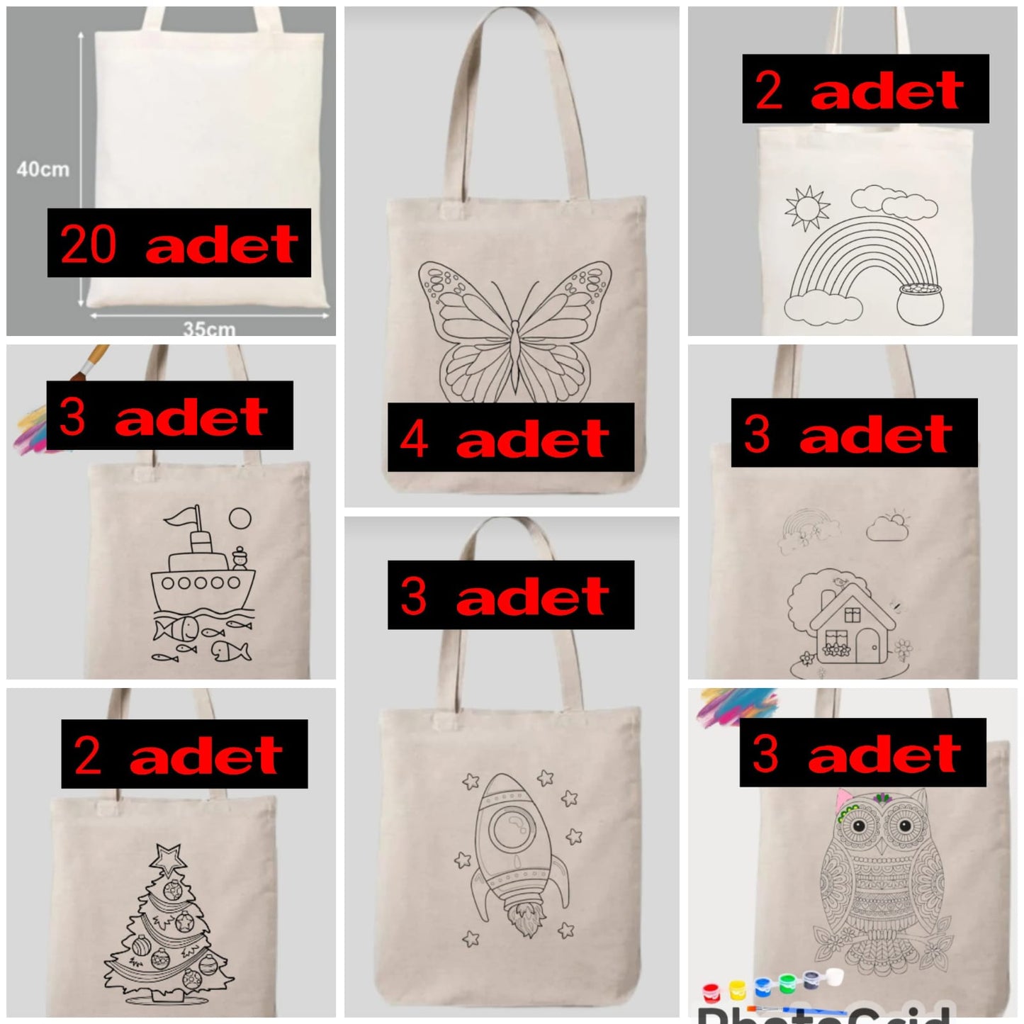 Kişiselleştirilebilir Ham Bez Çanta (xahiş edirik)