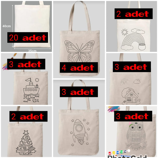 Kişiselleştirilebilir Ham Bez Çanta (xahiş edirik)