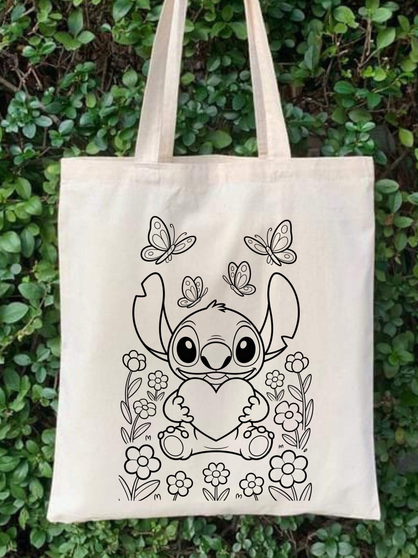 stitch temalı boyama çantası