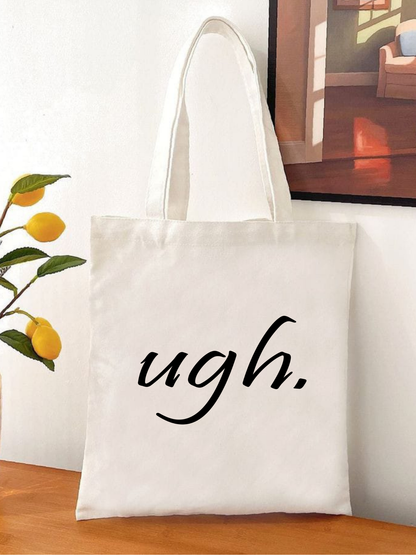 YK2 Ugh Pinterest tasarımlı %100 pamuk ham bez çanta. 35x40 cm dayanıklı, çevre dostu, günlük kullanım ve hediye için ideal tote bag modeli.